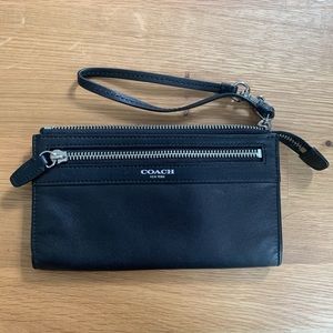 Coach Black Wristlet